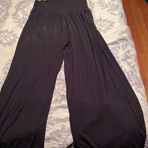 Athleta wide leg fold over pant